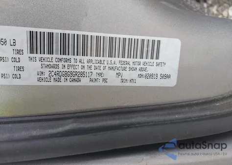 2016 Dodge Grand Caravan Se from USA, damaged, VIN 2C4RDGBG9GR285117